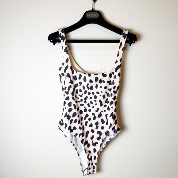 NWT Polly Tamikah Leopard Bodysuit Animal Print Boho Stretchy Tan 4 - Picture 8 of 14